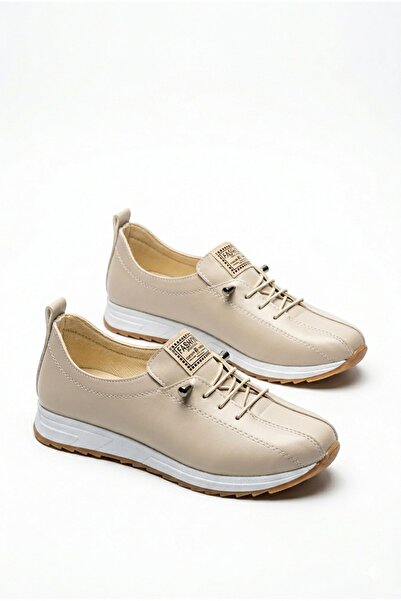 JOİN POLO Γυναικεία παπούτσια casual με ορθοπεδική σόλα σε μπεζ χρώμα