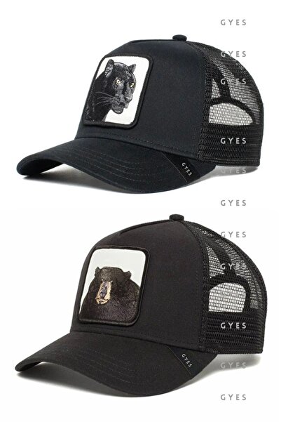 GYES Αθλητικό καπέλο με φιγούρες ζώων Unisex Σετ 2 ρυθμιζόμενων πλάτης
