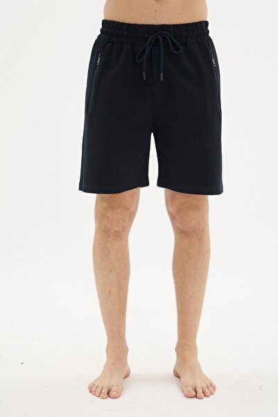 KLY 302 Premium Men's Comfortable Cut Cotton Shorts with Lace-Up Waist and Zi...