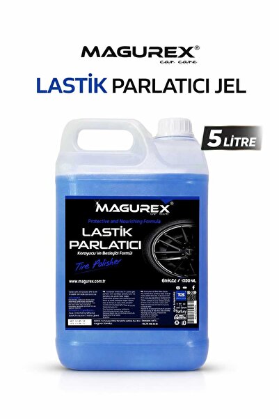 MAGUREX Jel Lastik Parlatıcı 5 L – Suya Dayanıklı Uzun Süre Kalıcı Lastik Par...