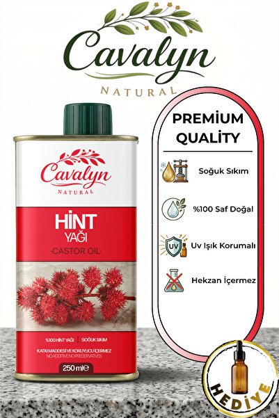 Cavalyn Natural Hint Yağı 250ml Premium Series - Soğuk Sıkım - Hekzansız - %1...
