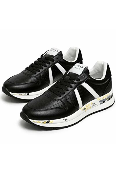 Lufian 111230305 Rex Sneaker Ανδρικά Παπούτσια ΜΑΥΡΟ