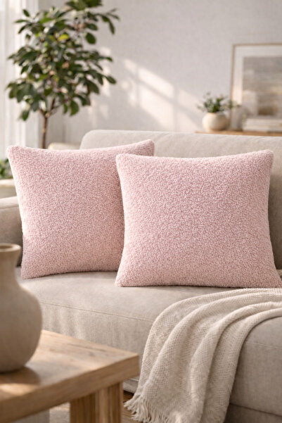 argehome Κάλυμμα μαξιλαριού Welsoft Teddy 43x43 Διπλής Όψης Μαλακό Λούτρινο Μ...