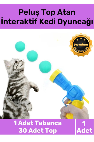 Carlburn Premium Series Pet Toy Set with Moving Plush Balls and Pet Gun - Int...