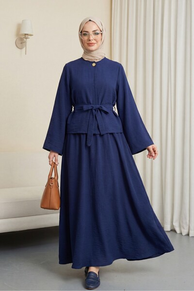 HİJABAYA Σετ Cupra με φούστα με ζώνη και ένα κουμπί