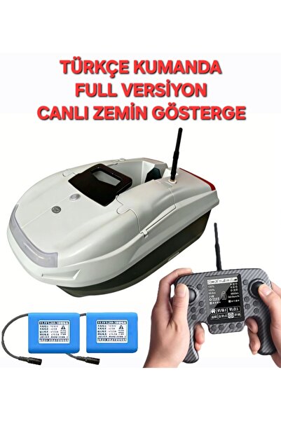 KESEROĞLU SAZAN YEMLEME(TEKNE VE BOTU)(TÜRKÇE KUMANDA) ZEMİN GÖSTERGELİ GPS K...
