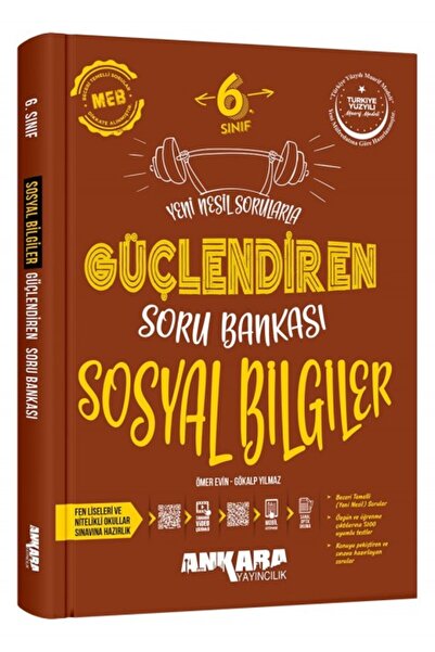 Ankara Yayıncılık 6. Sınıf Güçlendiren Sosyal Soru Bankası