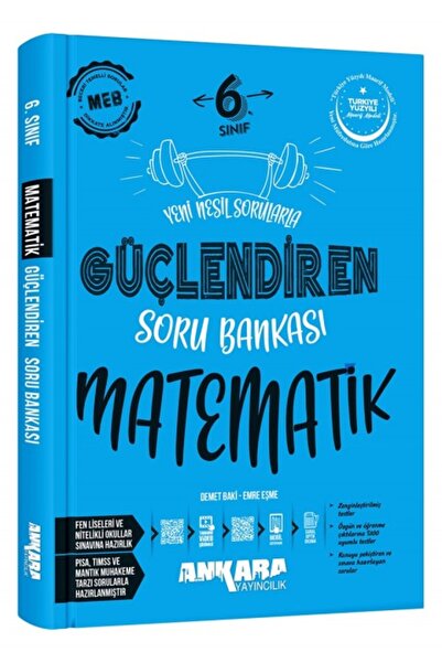 Ankara Yayıncılık ANKARA YAY. 6.SINIF GÜÇ. MAT. SORU BANKASI 2026