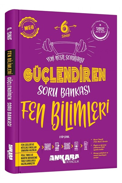Ankara Yayıncılık 2025-2026 Müfredat 6 Sınıf Güçlendiren Fen Bilimleri Soru B...
