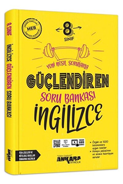 Ankara Yayıncılık 8. Sınıf Güçlendiren Ingilizce Soru Bankası Ankara Yayınları