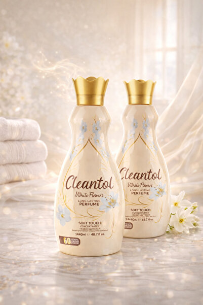 Cleantol Çamaşır Yumuşatıcısı Beyaz Çiçekler Saf ve Kalıcı Ferahlık 1440 ml /...