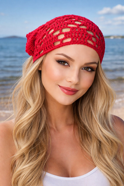 lupi Bandana el örgüsü bandana plaj bandana