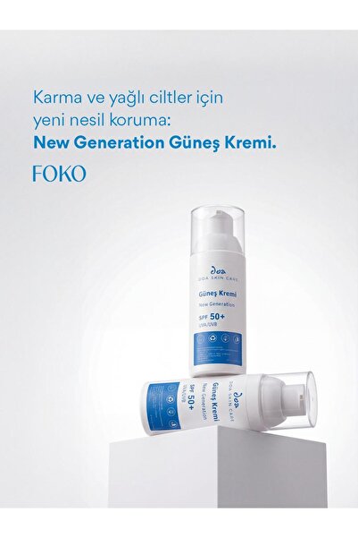 DOA KOZMETİK Doa Kozmetik New Generation Güneş Kremi 50+ SPF