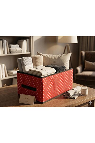 DEMİROĞLU EV TEKSTİL 4 τμχ Οργανωτής ντουλάπας Πτυσσόμενο κουτί αποθήκευσης ρ...