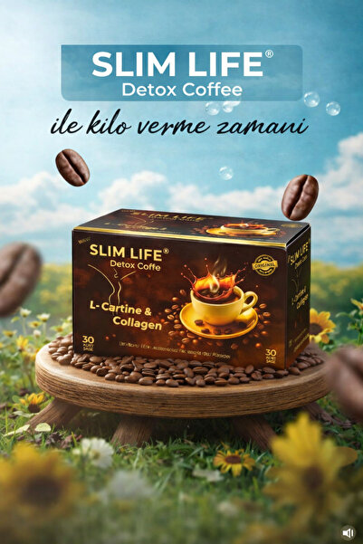 New SLIMM LIFFE Slim Life Detox Coffee – 30 Şase Bitkisel Kahvesi | L-Carniti...