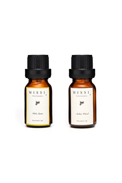 Missi 2'li Amber Wood & Palo Santo Buhurdanlık Esansı/Yağı