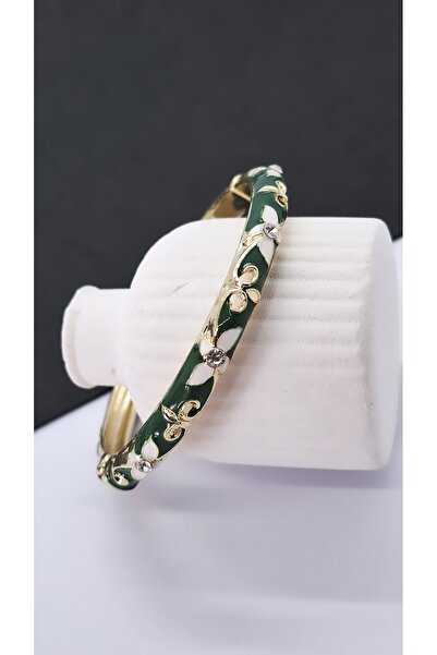 Serenity Flower Figured Zircon Stone Colorful Satin Enamel Brass Plated Zamak...