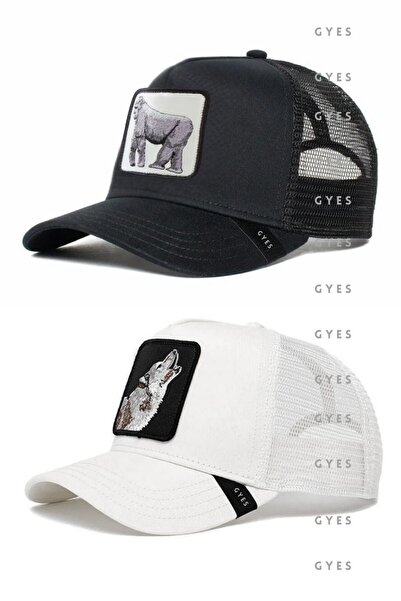 GYES Αθλητικό καπέλο με φιγούρες ζώων Unisex Σετ 2 ρυθμιζόμενων πλάτης