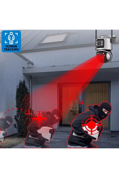 Ventus ICSee ViVa232 6MP Dual Lens 360° Görüş Hareketli Waterproof Gece Görüş Sesli Görüşme Akıllı Kamera