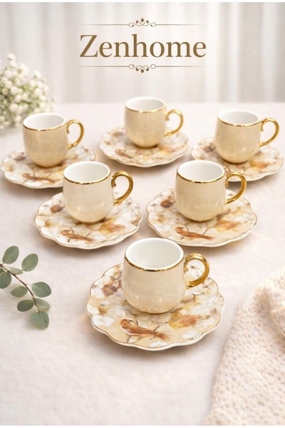 Santara ACAR JENSEN 6 LI KAHVE FİNCAN TAKIMI