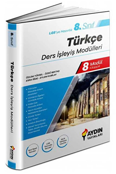 Aydın Yayınları AYDIN 8.SINIF TÜRKÇE DERS İŞLEYİŞ MODÜLLERİ