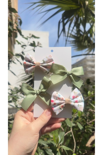 Toka Perisi Σετ παιδικών αγκράφες Summer Flower με 4 τεμάχια - 2 κορδέλες, 2 ...