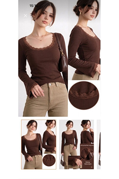 Lufthimm ΓΥΝΑΙΚΕΙΑ ΜΠΛΟΥΖΑ ΜΕ ΤΕΤΡΑΓΩΝΟ ΓΙΑΚΑ ΚΑΙ ΜΑΝΙΚΙΑ, ΜΕ ΛΕΠΤΟΜΕΡΕΙΕΣ ΑΠ...