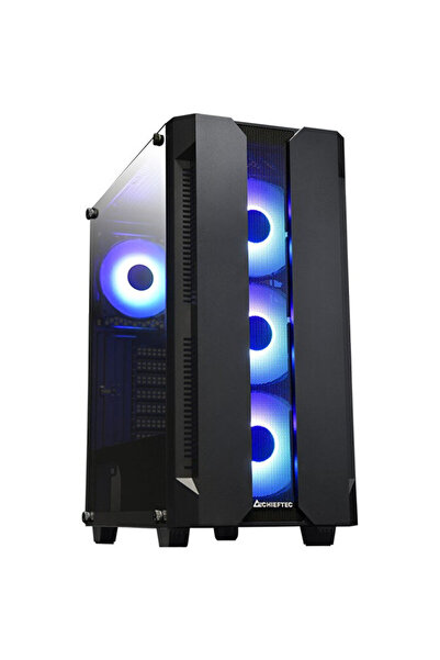 Chieftec Carcasă GS-01B-OP Hunter Middle Tower Fara sursa Sticlă temperată