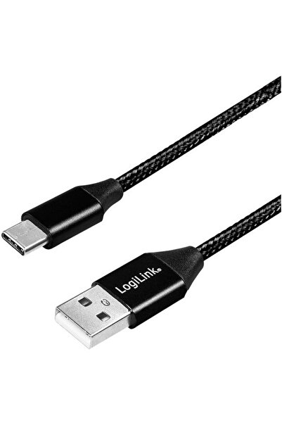 LogiLink - Cablu USB 2.0 USB-A mascul la USB-C mascul, 0,3 m