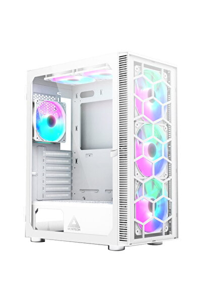 MONTECH Carcasa PC X3 Glass RGB Alb