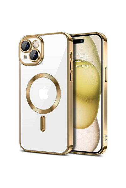 Techsuit Carcasă pentru iPhone 16 Plus - Techsuit Luxury Crystal MagSafe - Auriu