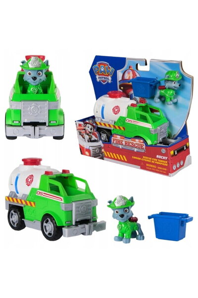 Spinmaster Set Figurine și Vehicule Tematice, Paw Patrol, Camion de Salvare R...