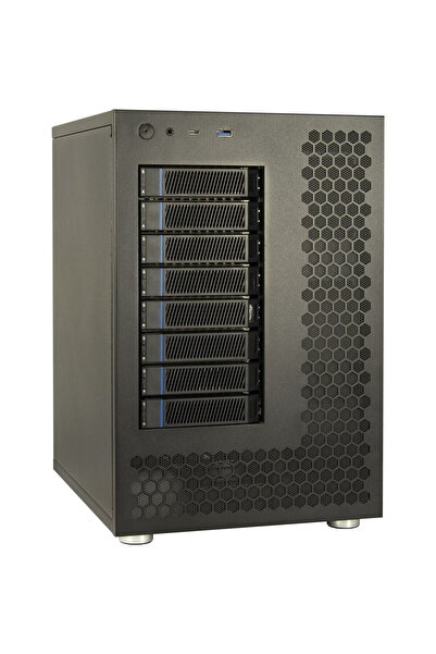 Inter-Tech Carcasa PC Mini IPC NAS-8 ITX,, 240x295x362