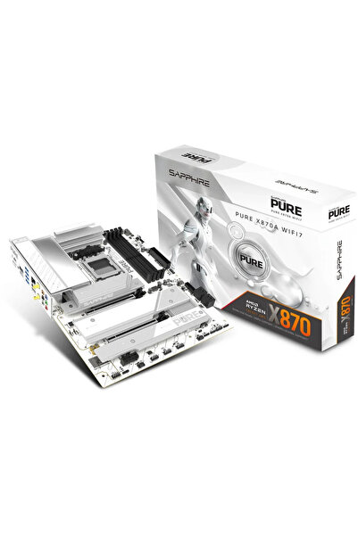 SAPPHIRE Placa de Baza Pure X870A WiFi7, Socket AM5, AMD X870, ATX, DDR5