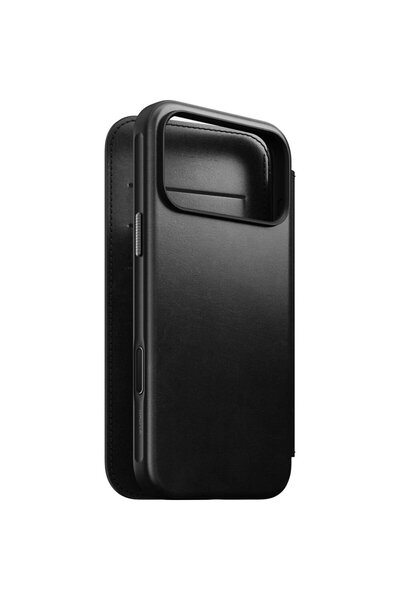Nomad Husa, Modern Leather Folio Horween Series pentru iPhone 17 Pro Max, Negru