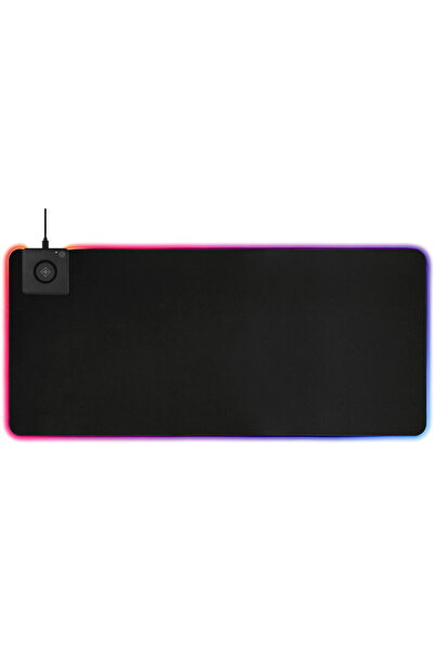 DELTACO Mousepad gaming XXL GAMING DMP320, RGB, 900 x 400 x 4mm, încărcare wi...