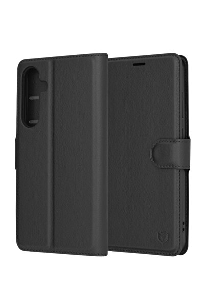 Techsuit Husă Samsung Galaxy S24 Plus - Techsuit Folio din piele - Neagră