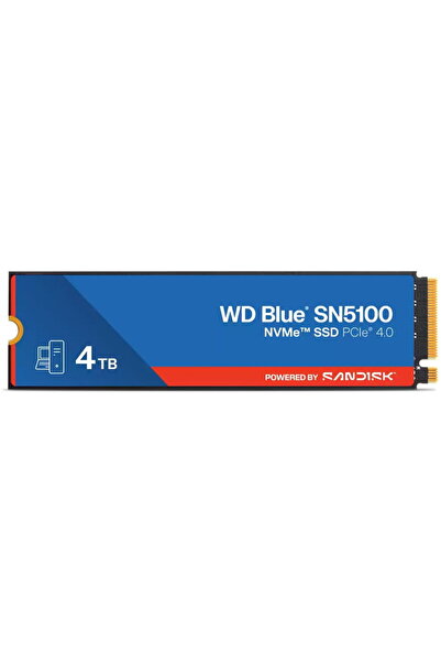 SanDisk Hard disk WD BLUE SN5100 - 4TB - PCIe GEN4x4 NVMe - Albastru