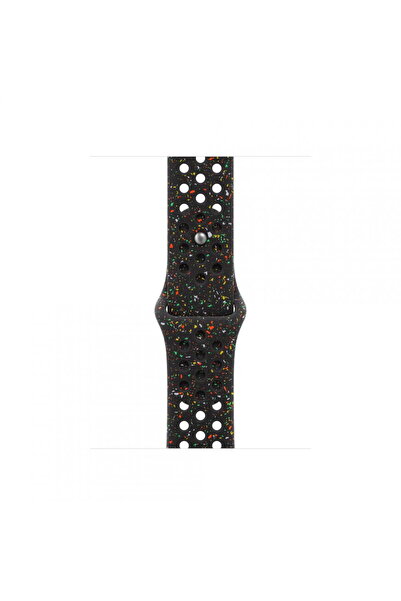 Apple Curea Smartwatch MGAE4ZM/A pentru Watch 42mm, Nike Sport Band, S/M (Negru)