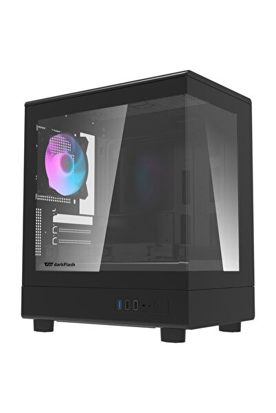 Dark Flash Carcasa PC DarkFlash DB330M Negru (+3 Ventilatoare) v2