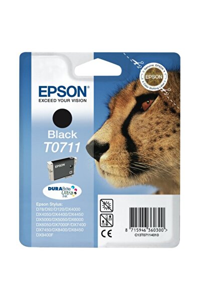 EPSON T0711 - black - original - ink cartridge