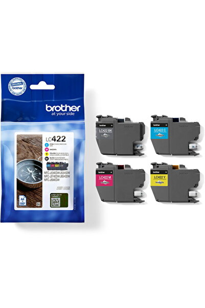 Brother Cartus de cerneala set, Brother, LC422VAL, Negru/Cyan/Magenta/Galben
