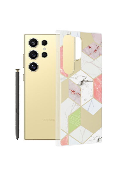 Techsuit Husa Samsung Galaxy S24 Ultra Marble, Purple Hex