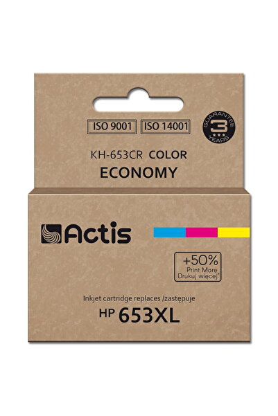 Actis Cartuș de cerneală 653CR compatibil cu HP XL 18ml Tricolor