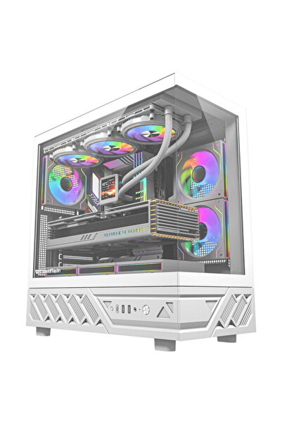 Dark Flash Carcasa PC DarkFlash DS950 Alb (+6 Ventilatoare)