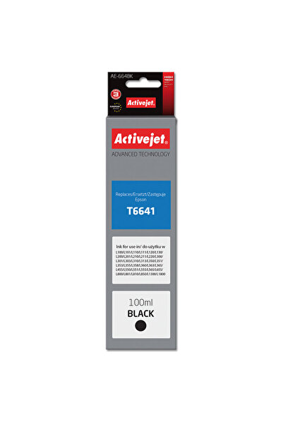 ActiveJet Cartuș de cerneală pentru Epson, ActiveJet, 100 ml, Negru