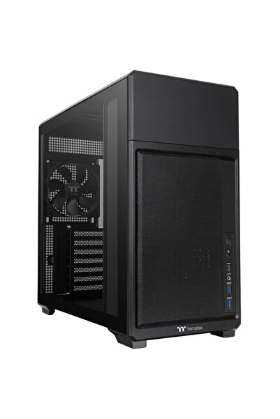 THERMALTAKE Carcasa PC TR300 TG (negru, sticlă securizată)