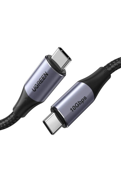 Ugreen Cablu Date si Incarcare USB-C - USB-C US355, 100W, 1m, Negru