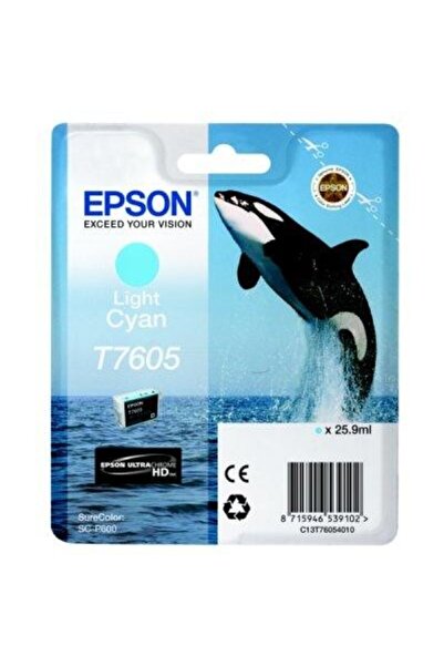 EPSON Ink Cartridge T7605, Blue, 26 ml