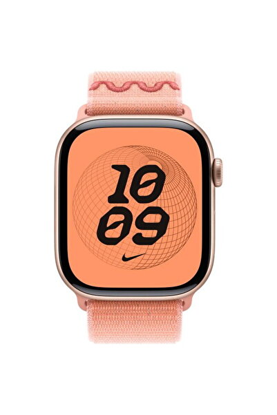 Apple Curea Smartwatch MGD54ZM/A pentru Watch 46mm, Nike Sport Loop (Roz)